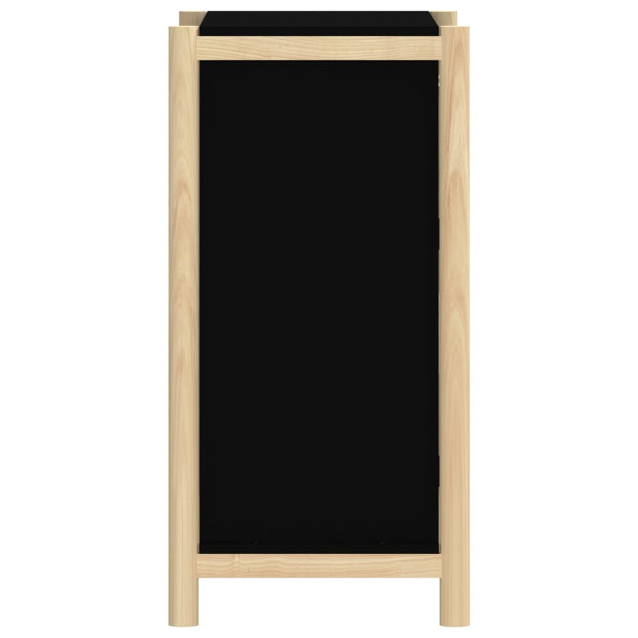 Dressoir 62X38X75 Cm Bewerkt Hout Zwart