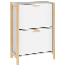 Schoenenkast 57,5X33X80 Cm Bewerkt Hout Wit
