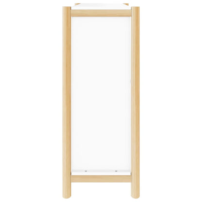 Schoenenkast 57,5X33X80 Cm Bewerkt Hout Wit