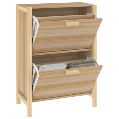 Schoenenkast 57,5X33X80 Cm Bewerkt Hout Bruin