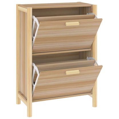 Schoenenkast 57,5X33X80 Cm Bewerkt Hout Bruin