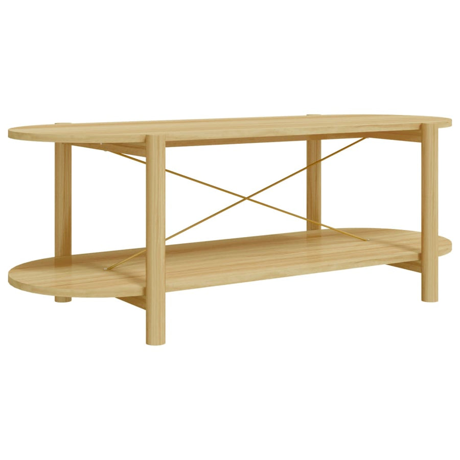 Salontafel 110X48X40 Cm Bewerkt Hout Bruin