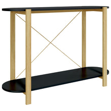 Wandtafel 110X38X75 Cm Bewerkt Hout Zwart