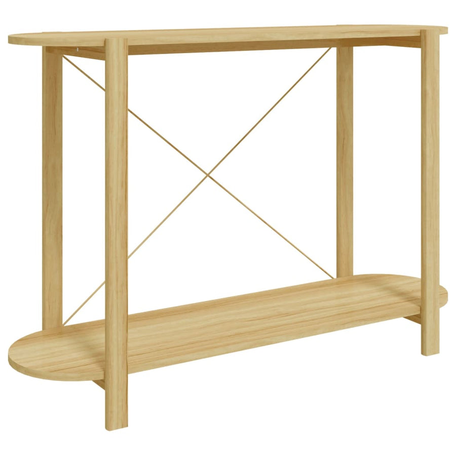 Wandtafel 110X38X75 Cm Bewerkt Hout Bruin