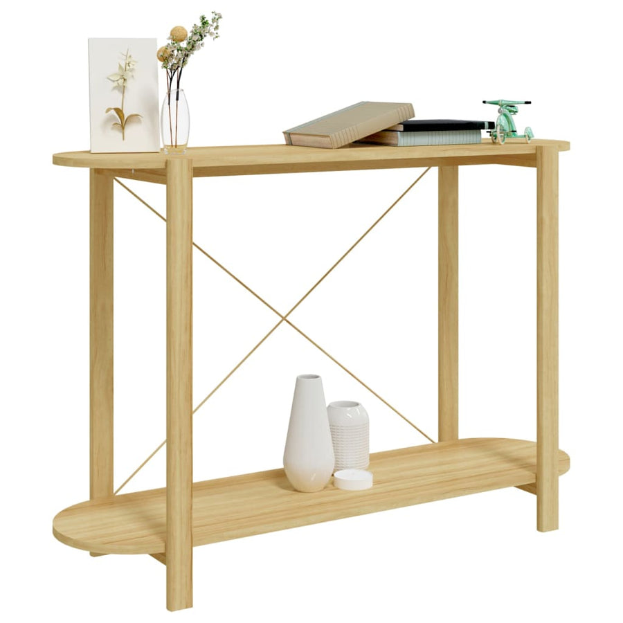 Wandtafel 110X38X75 Cm Bewerkt Hout Bruin