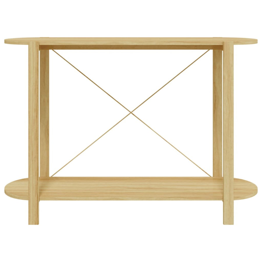 Wandtafel 110X38X75 Cm Bewerkt Hout Bruin