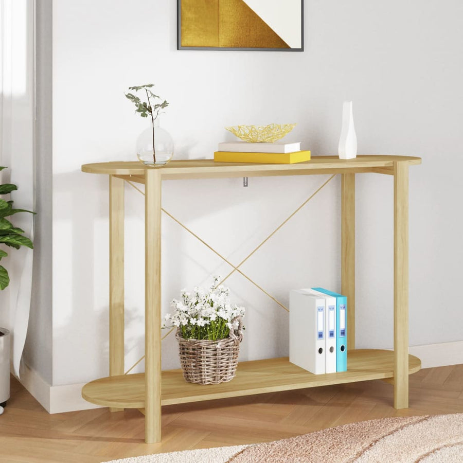 Wandtafel 110X38X75 Cm Bewerkt Hout Bruin