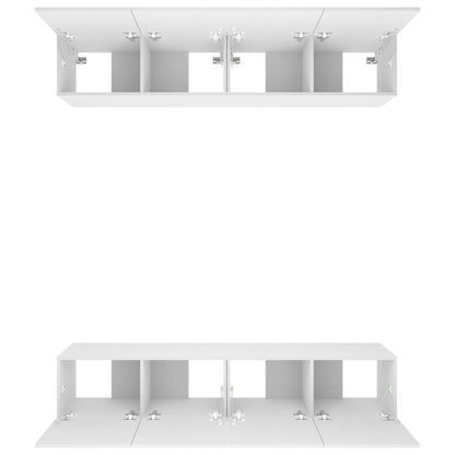 Tv-Meubelen Bewerkt Hout 80 x 30 x 30 cm Wit