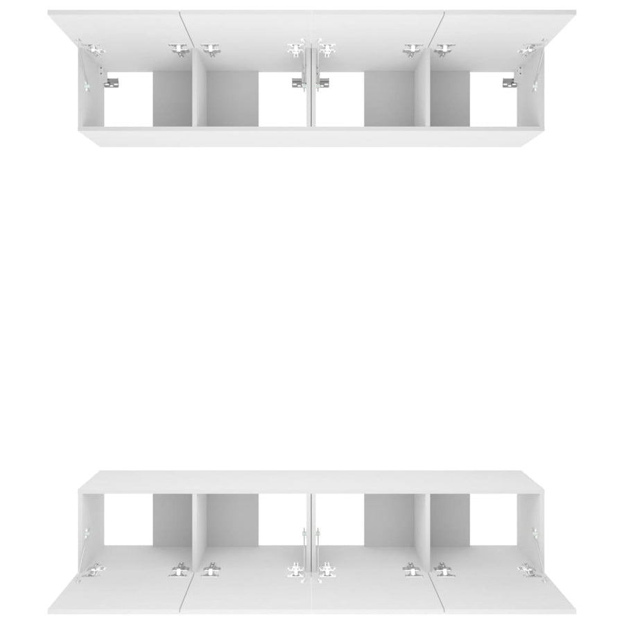 Tv-Meubelen Bewerkt Hout 80 x 30 x 30 cm Wit