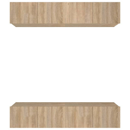 Tv-Meubelen Bewerkt Hout Kleurig 80 x 30 x 30 cm Sonoma eiken