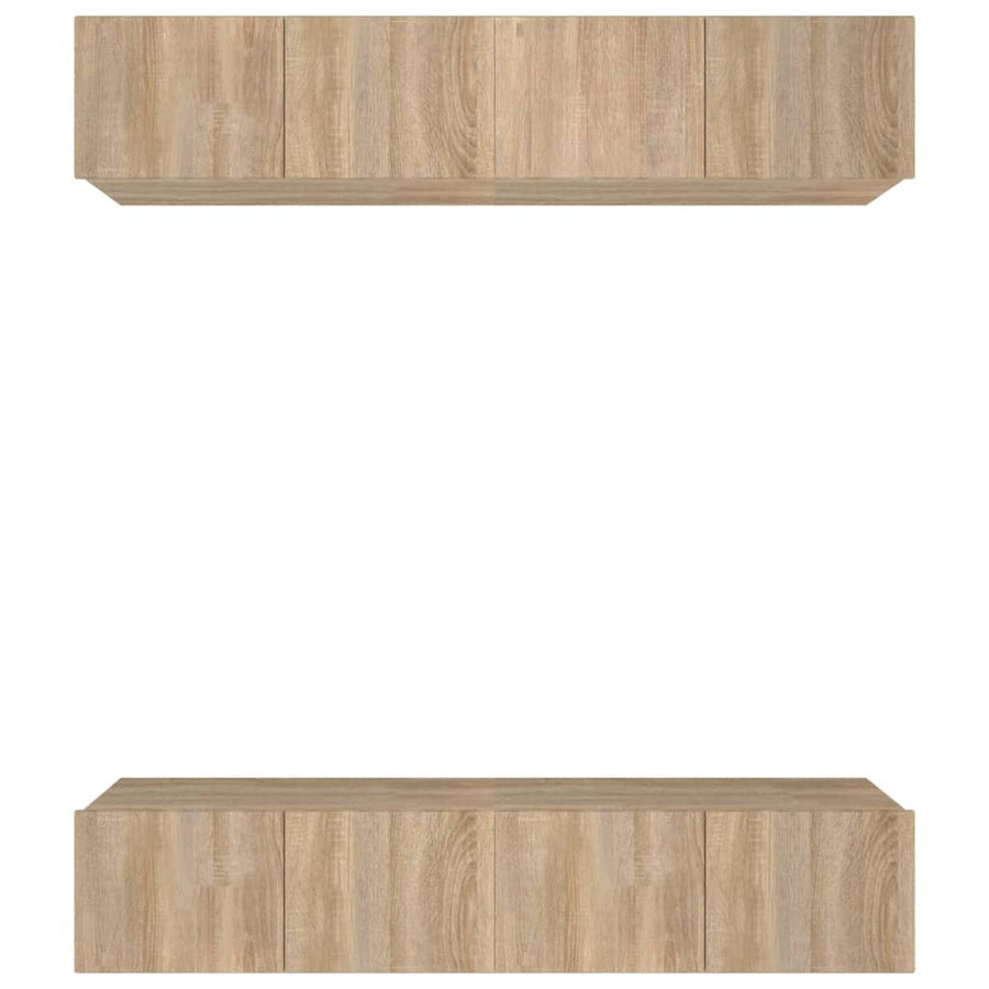 Tv-Meubelen Bewerkt Hout Kleurig 80 x 30 x 30 cm Sonoma eiken