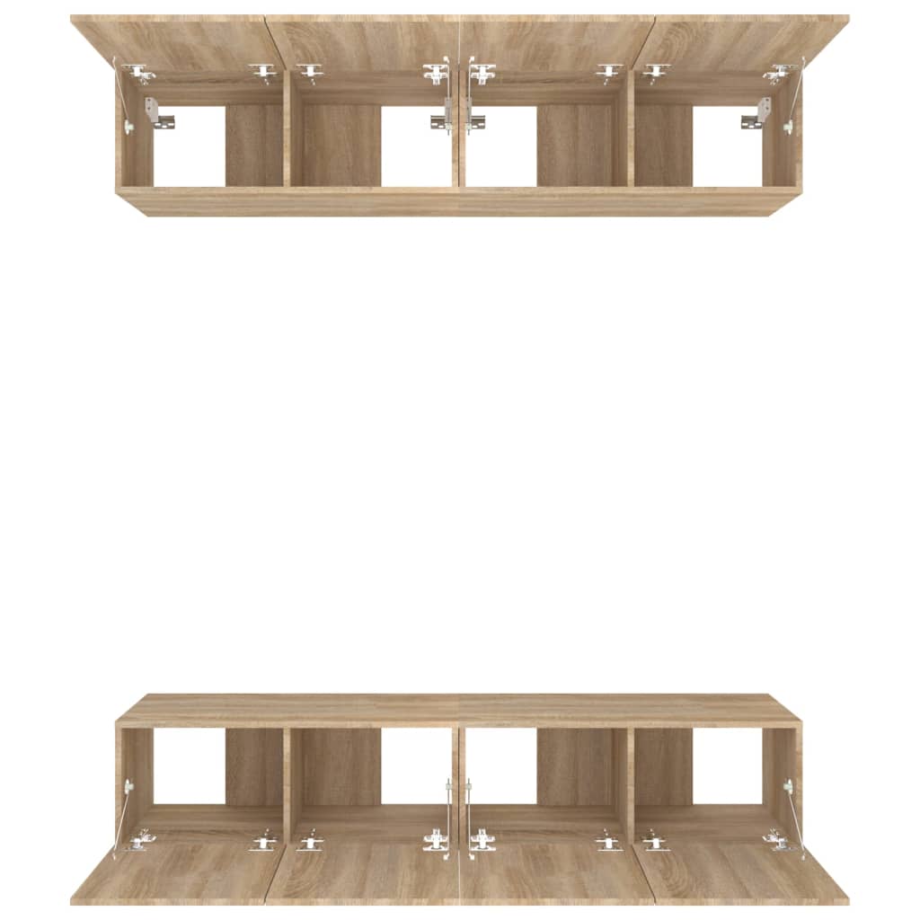 Tv-Meubelen Bewerkt Hout Kleurig 80 x 30 x 30 cm Sonoma eiken
