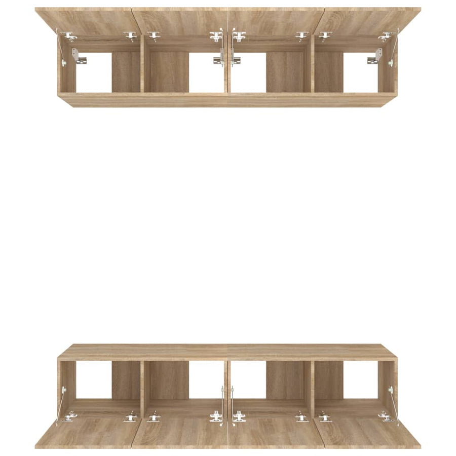 Tv-Meubelen Bewerkt Hout Kleurig 80 x 30 x 30 cm Sonoma eiken