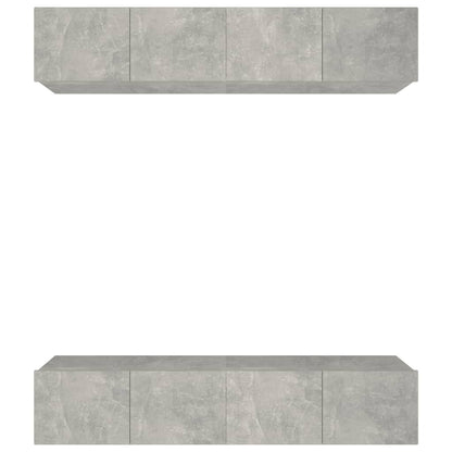 Tv-Meubelen Bewerkt Hout 80 x 30 x 30 cm Betongrijs
