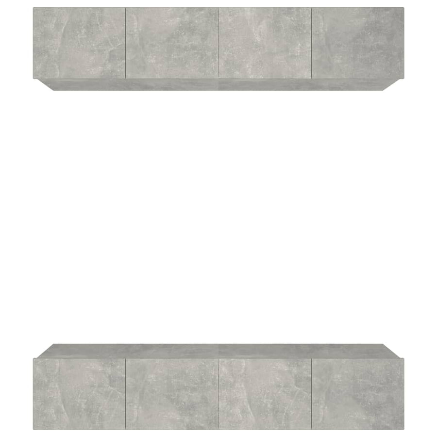 Tv-Meubelen Bewerkt Hout 80 x 30 x 30 cm Betongrijs