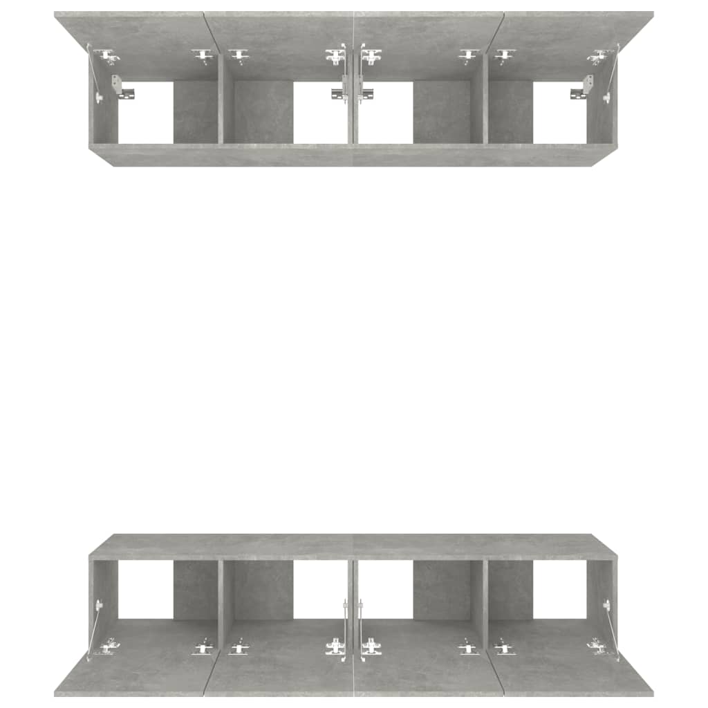 Tv-Meubelen Bewerkt Hout 80 x 30 x 30 cm Betongrijs