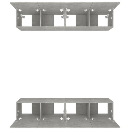 Tv-Meubelen Bewerkt Hout 80 x 30 x 30 cm Betongrijs