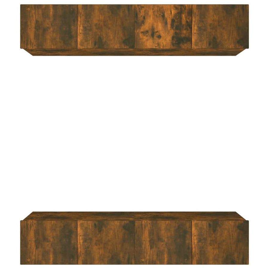 Tv-Meubelen Bewerkt Hout Kleur 80 x 30 x 30 cm Gerookt eiken