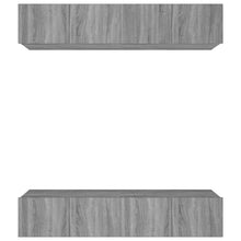 Tv-Meubelen Bewerkt Hout Eiken 80 x 30 x 30 cm Grijs sonoma