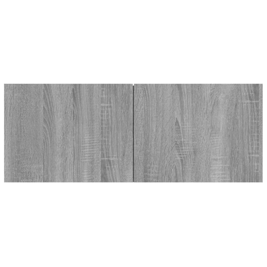 Tv-Meubelen Bewerkt Hout Eiken 80 x 30 x 30 cm Grijs sonoma