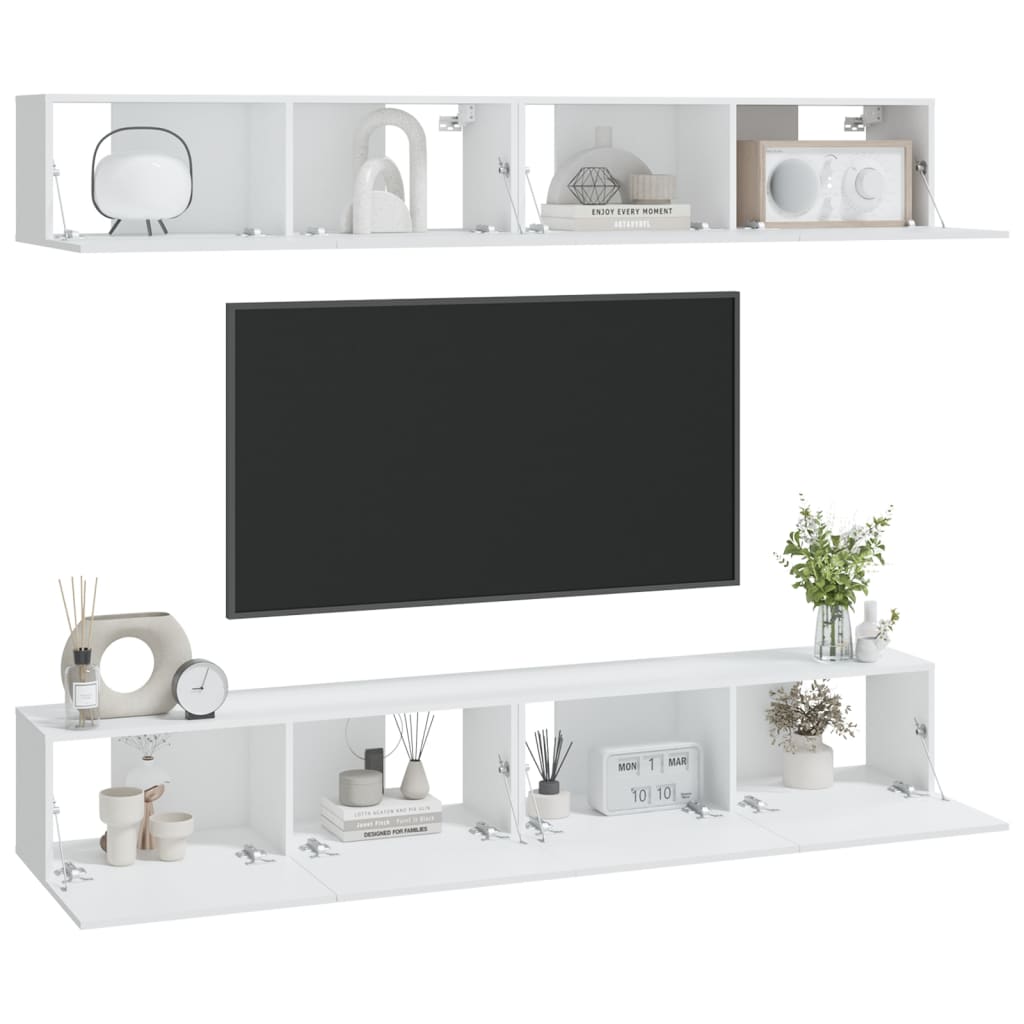 Tv-Wandmeubels 100 x 30 x 30 cm Wit