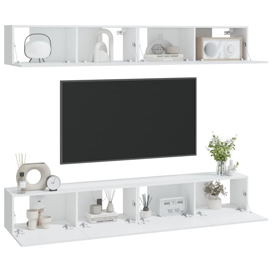 Tv-Wandmeubels 100 x 30 x 30 cm Wit