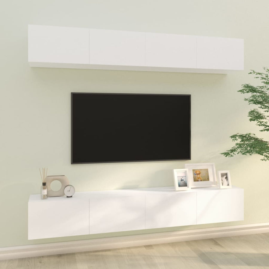 Tv-Wandmeubels 100 x 30 x 30 cm Wit