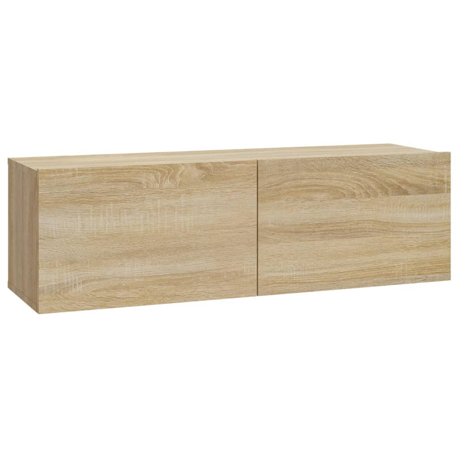 Tv-Wandmeubels Kleurig 100 x 30 x 30 cm Sonoma eiken