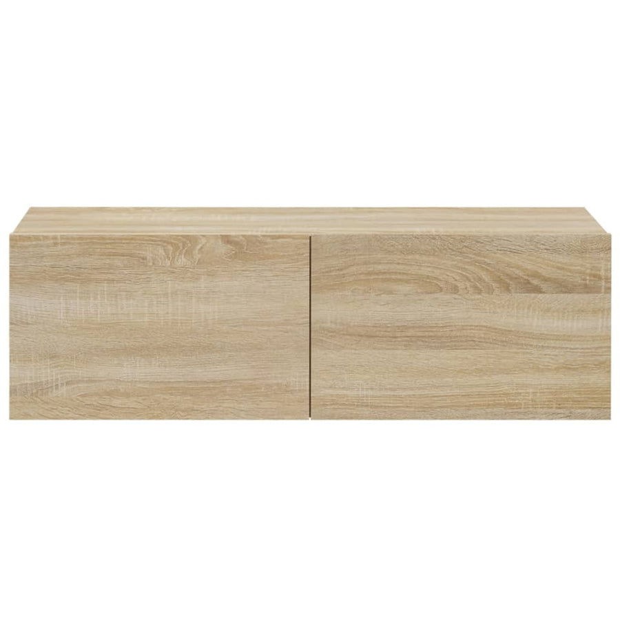 Tv-Wandmeubels Kleurig 100 x 30 x 30 cm Sonoma eiken