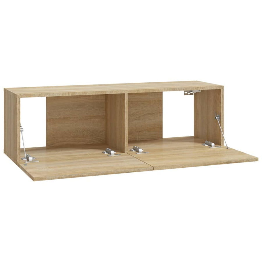 Tv-Wandmeubels Kleurig 100 x 30 x 30 cm Sonoma eiken
