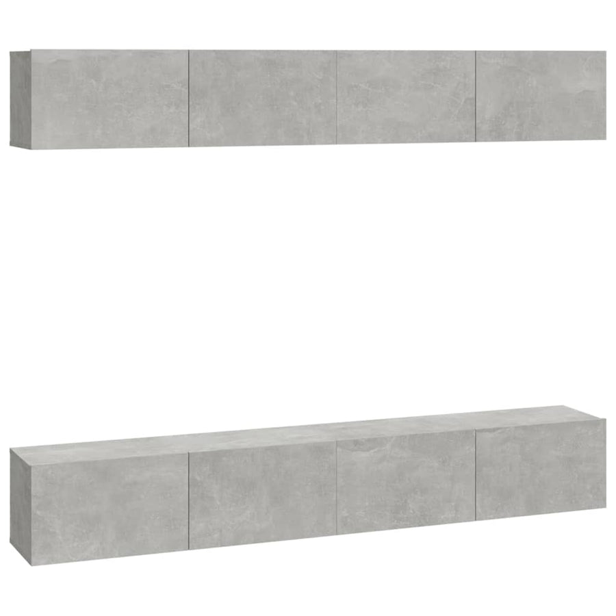 Tv-Wandmeubels 100 x 30 x 30 cm Betongrijs