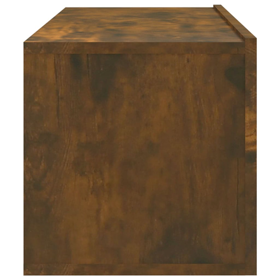 Tv-Wandmeubels Kleurig 100 x 30 x 30 cm Gerookt eiken