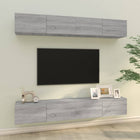 TV cabinets 4 pcs 100x30x30 cm grey Sonoma oak