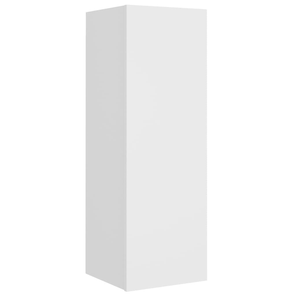 -Delige Tv-Meubelset Bewerkt Hout 80 x 30 x 30 cm Wit