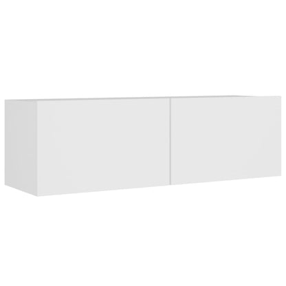 -Delige Tv-Meubelset Bewerkt Hout 8 100 x 30 x 30 cm Wit