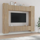 Tv-meubelset 8 delen bewerkt hout sonoma eiken