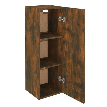 -Delige Tv-Meubelset Bewerkt Hout Kleurig 80 x 30 x 30 cm Gerookt eiken