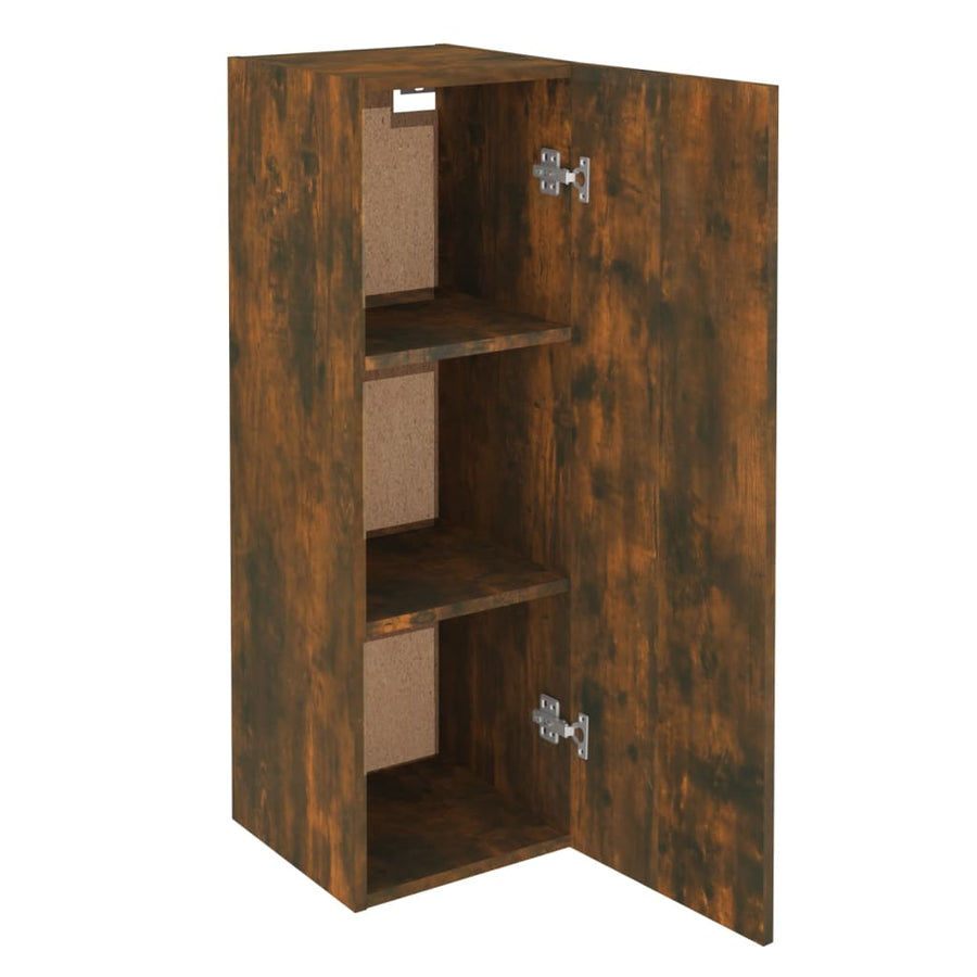 -Delige Tv-Meubelset Bewerkt Hout Kleurig 80 x 30 x 30 cm Gerookt eiken