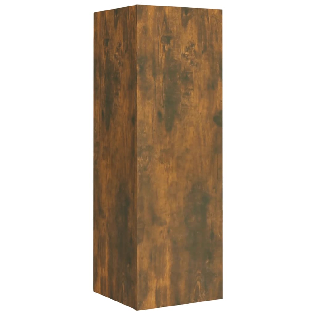 -Delige Tv-Meubelset Bewerkt Hout Kleurig 5 80 x 30 x 30 cm (2 pcs) Gerookt eiken
