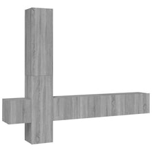 5-Delige Tv-Meubelset Bewerkt Hout Grijs Sonoma Eikenkleurig 80 x 30 x 30 cm (2 pcs)
