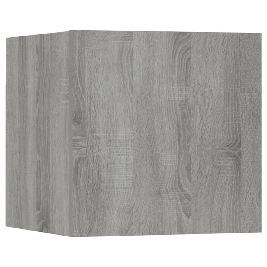 5-Delige Tv-Meubelset Bewerkt Hout Grijs Sonoma Eikenkleurig 80 x 30 x 30 cm (2 pcs)