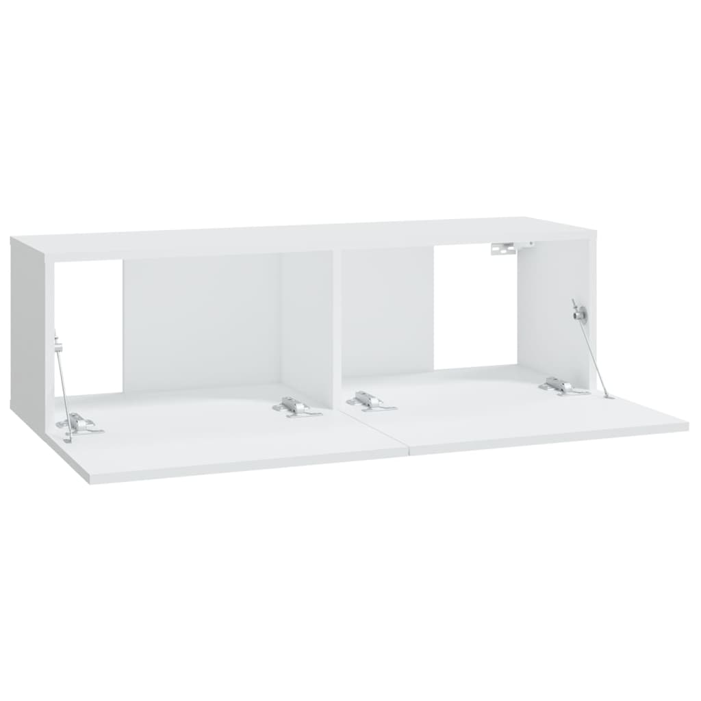 -Delige Tv-Meubelset Bewerkt Hout 6 100 x 30 x 30 cm Wit