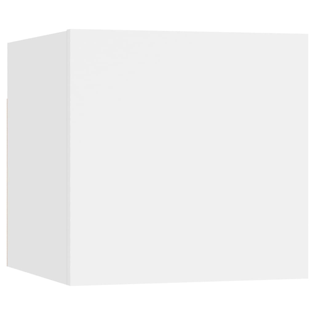 -Delige Tv-Meubelset Bewerkt Hout 6 100 x 30 x 30 cm Wit