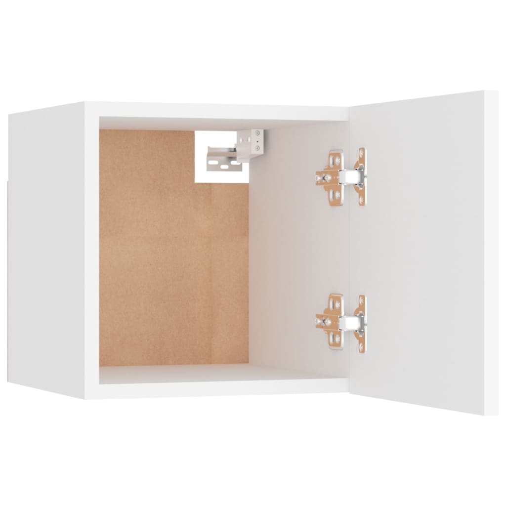-Delige Tv-Meubelset Bewerkt Hout 6 100 x 30 x 30 cm Wit
