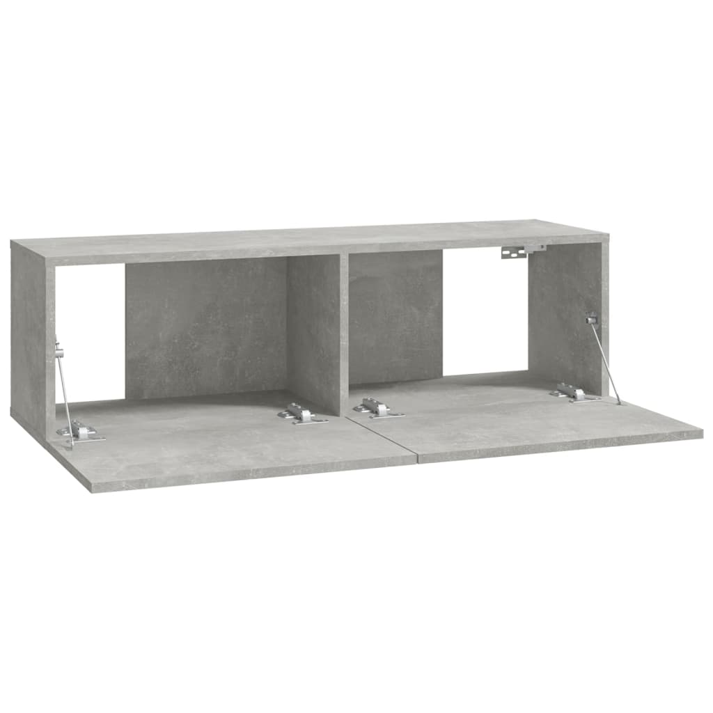 -Delige Tv-Meubelset Bewerkt Hout 6 100 x 30 x 30 cm Betongrijs