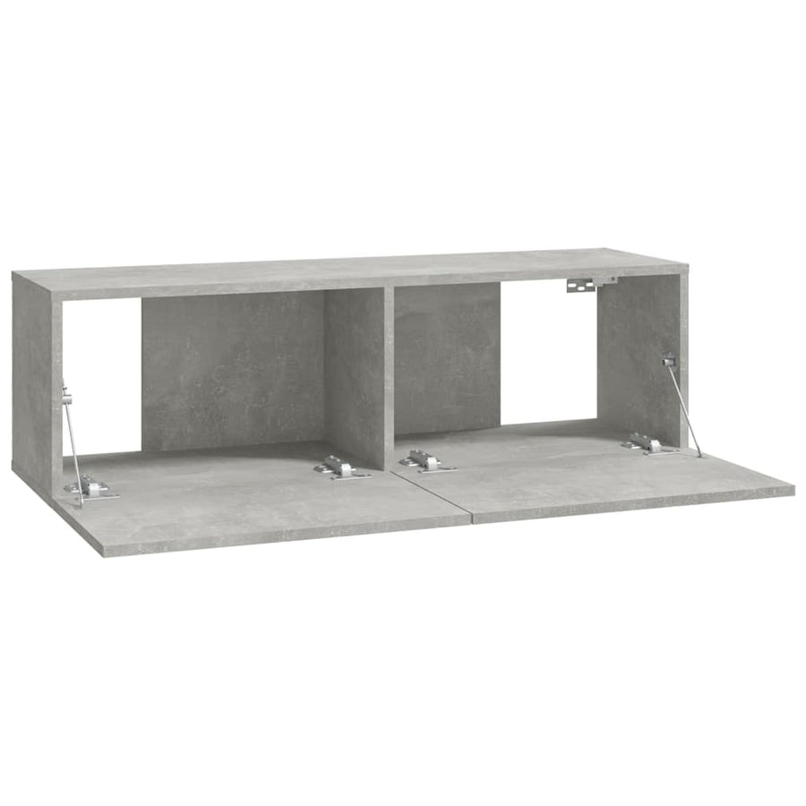 -Delige Tv-Meubelset Bewerkt Hout 6 100 x 30 x 30 cm Betongrijs