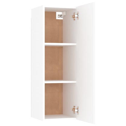 -Delige Tv-Meubelset Bewerkt Hout 100 x 30 x 30 cm Wit
