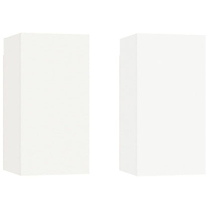 -Delige Tv-Meubelset Bewerkt Hout 4 80 x 30 x 30 cm Wit