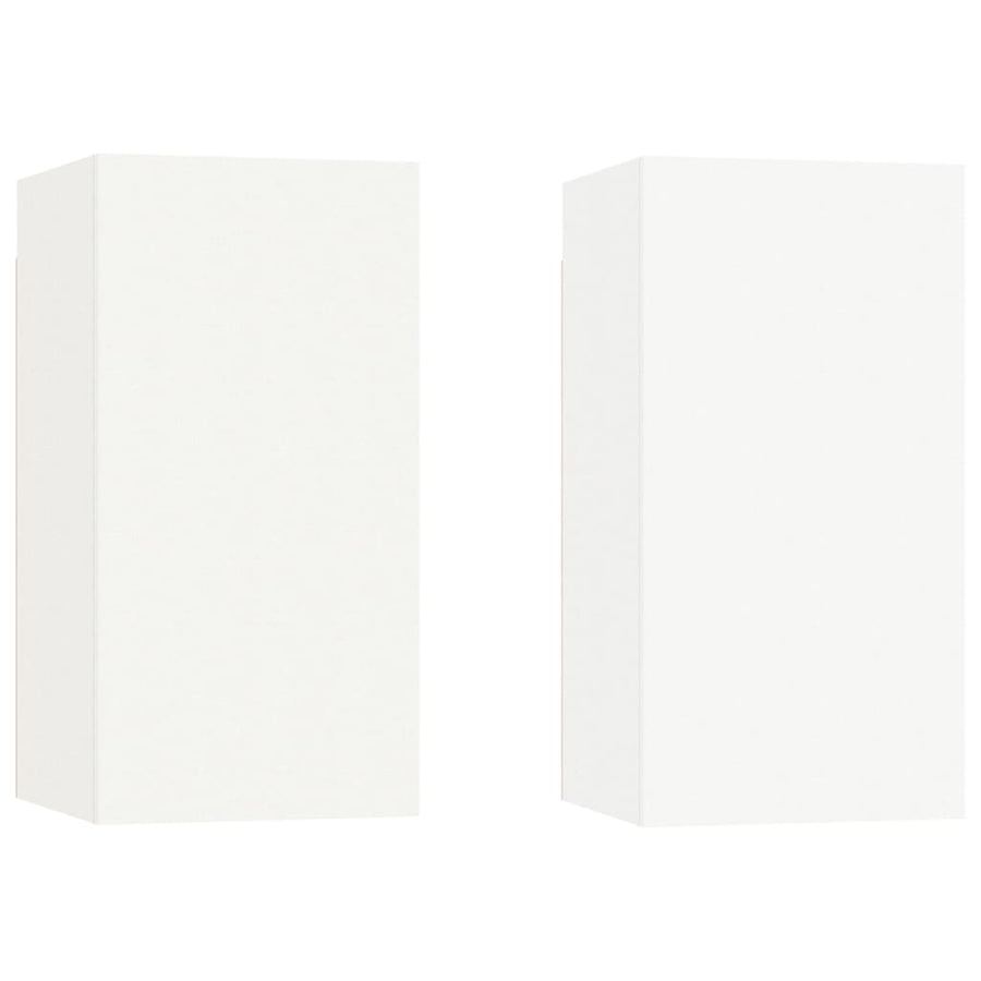 -Delige Tv-Meubelset Bewerkt Hout 4 80 x 30 x 30 cm Wit