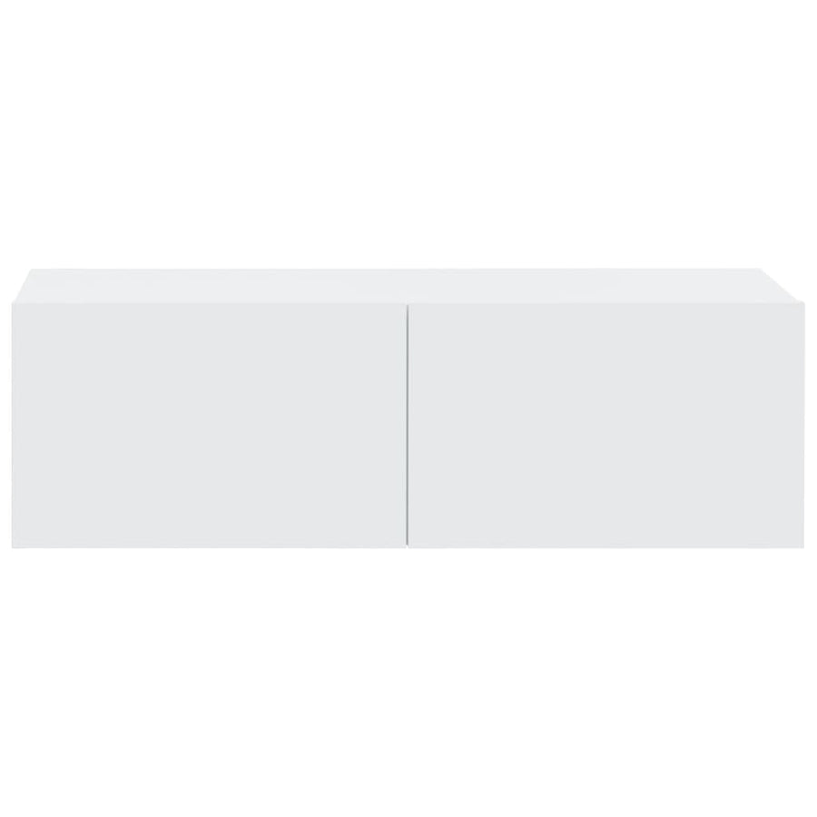 4-Delige Tv-Meubelset Bewerkt Hout 110 cm